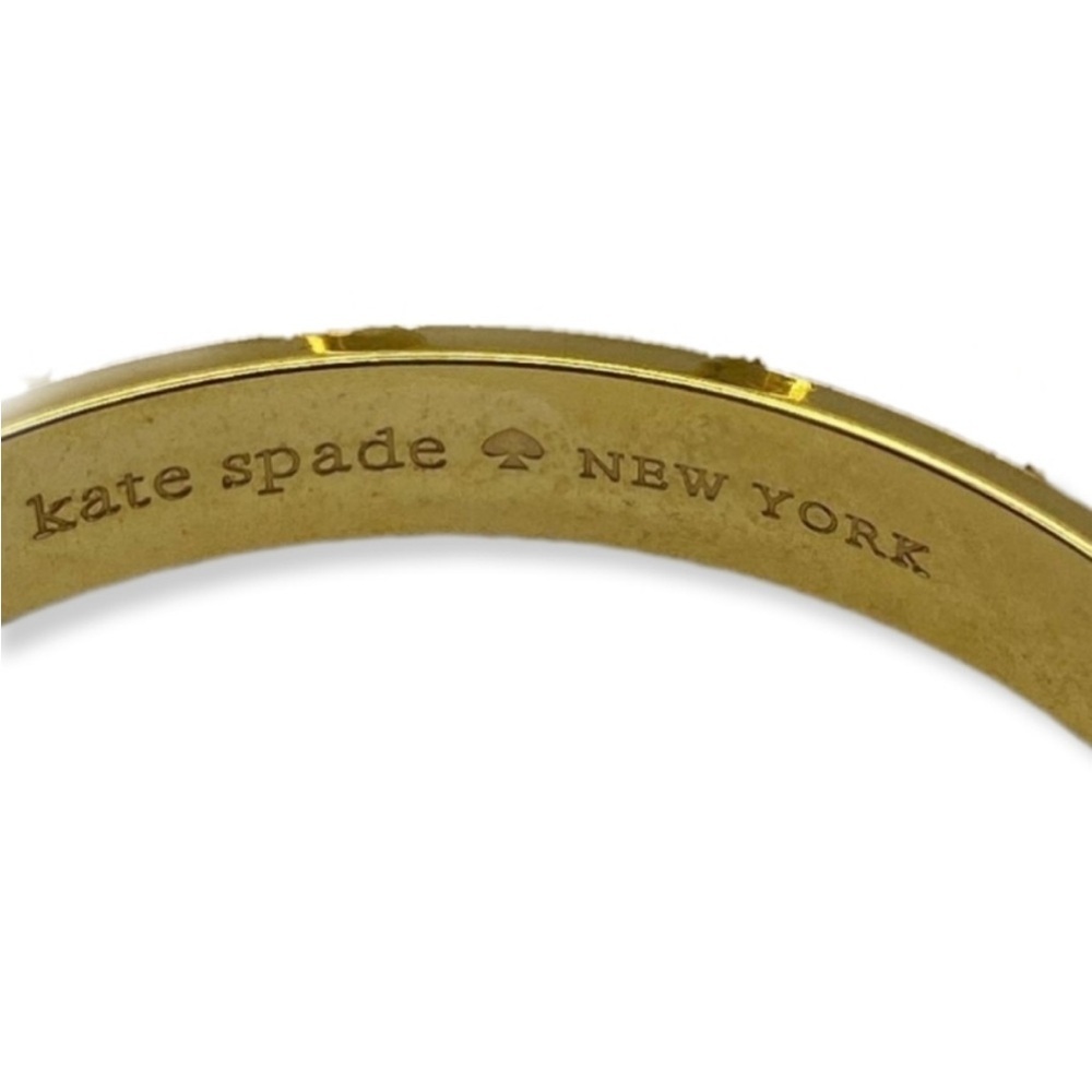 BANGLE. Guc. Kate Spade New York Gold Bracelet with inscription - Good As Gold. - Picture 2 of 7